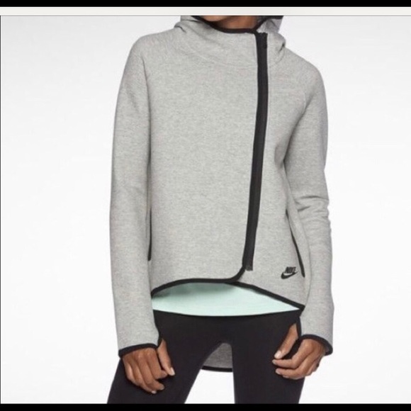 Nike Tech Asymmetric Cape Hoodie Sweater - Picture 1 of 5